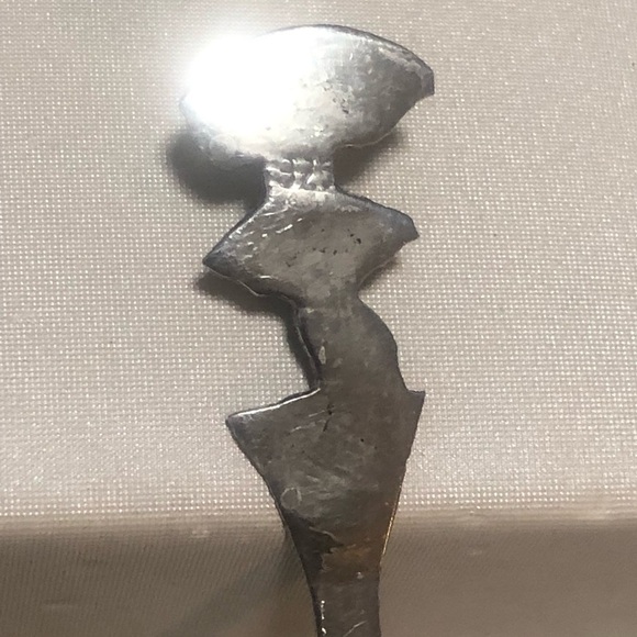 Vtg Sterling Silver Peru Dancing Lady Souvenier Spoon 3.9” - Picture 4 of 5